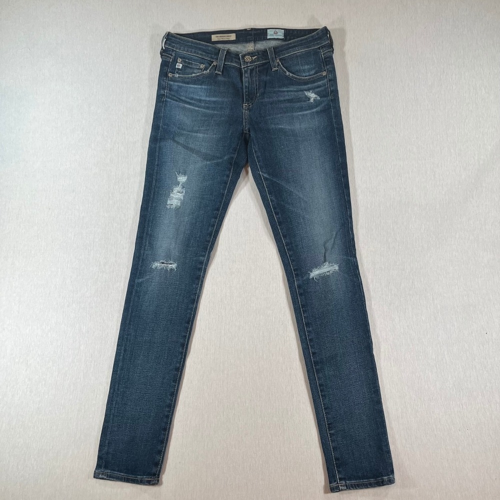 AG Adriano Goldschmied Jeans Women 26R Legging Ankle Distressed Skinny 27.5" Ins